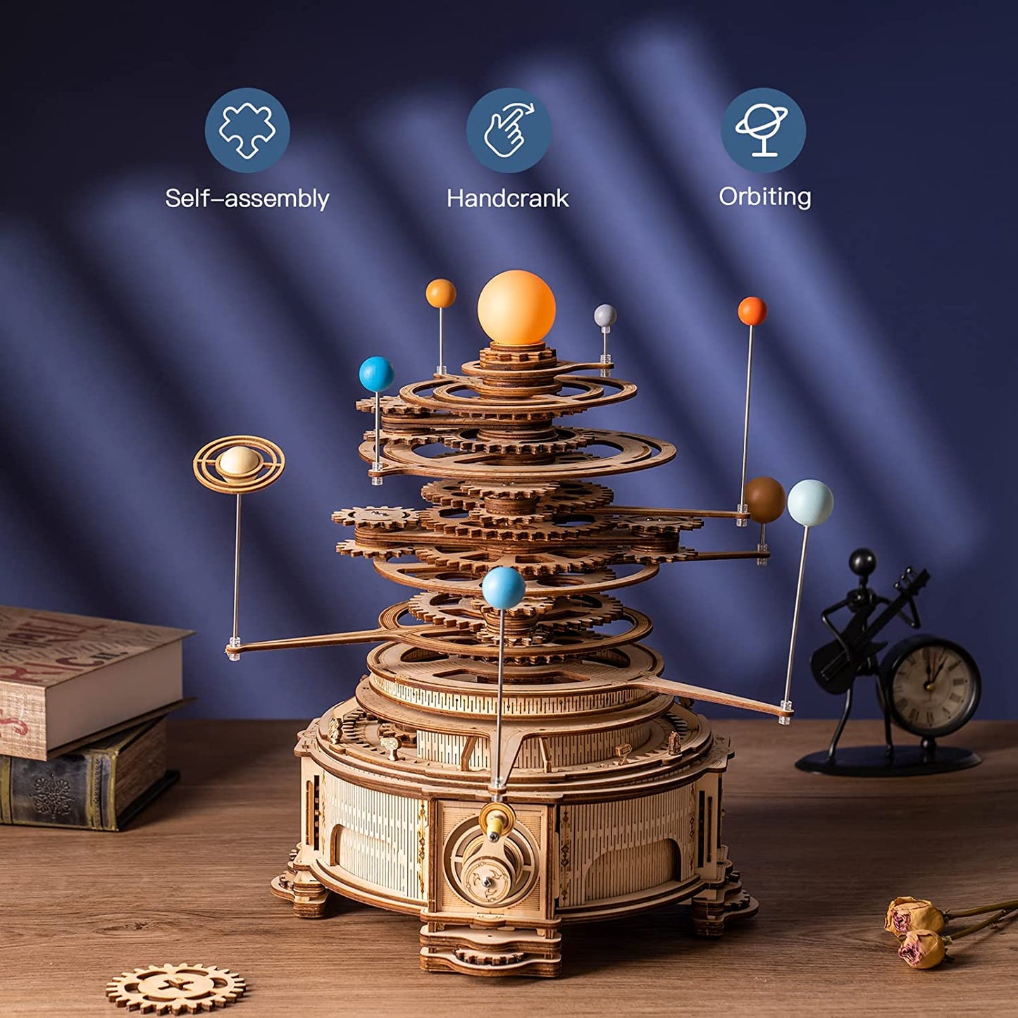 3D Holz puzzle Planeten Karussell