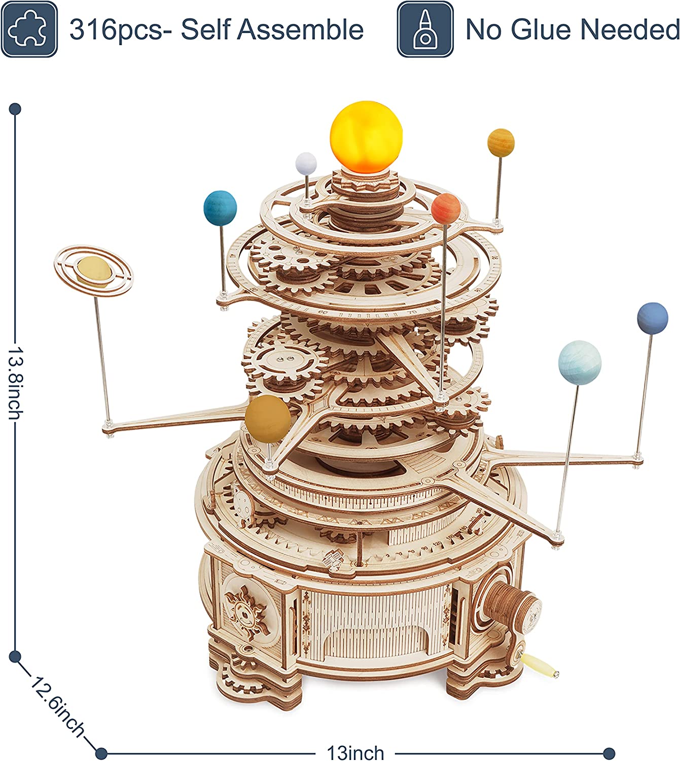 3D Holz puzzle Planeten Karussell