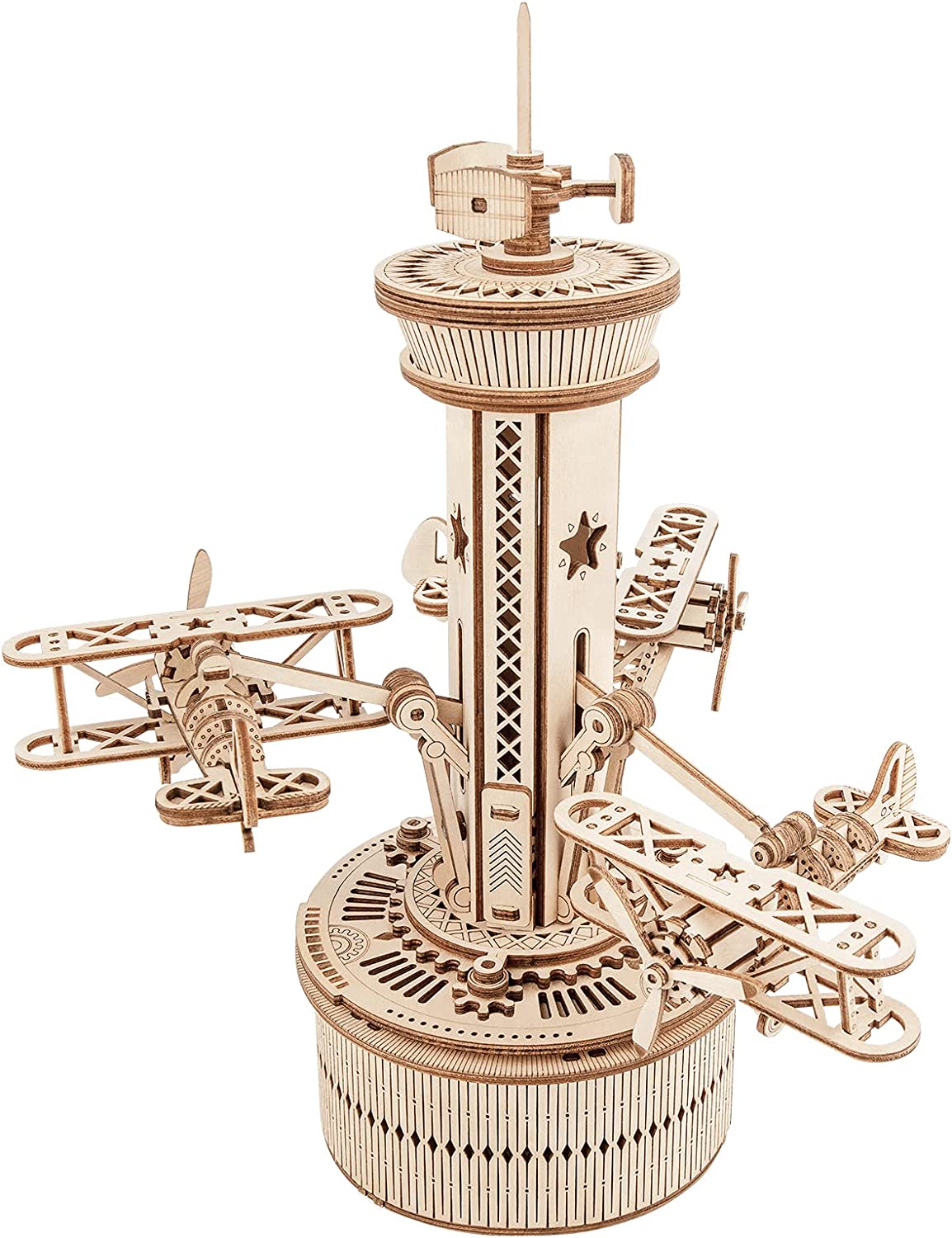 3D Holzpuzzle Flugzeug Karussell