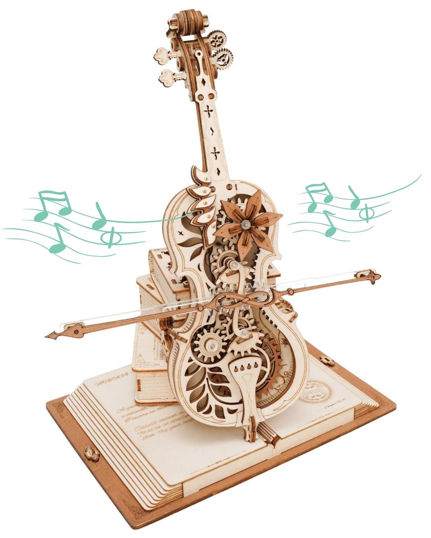 3D Holz Puzzle Violinen Spieluhr