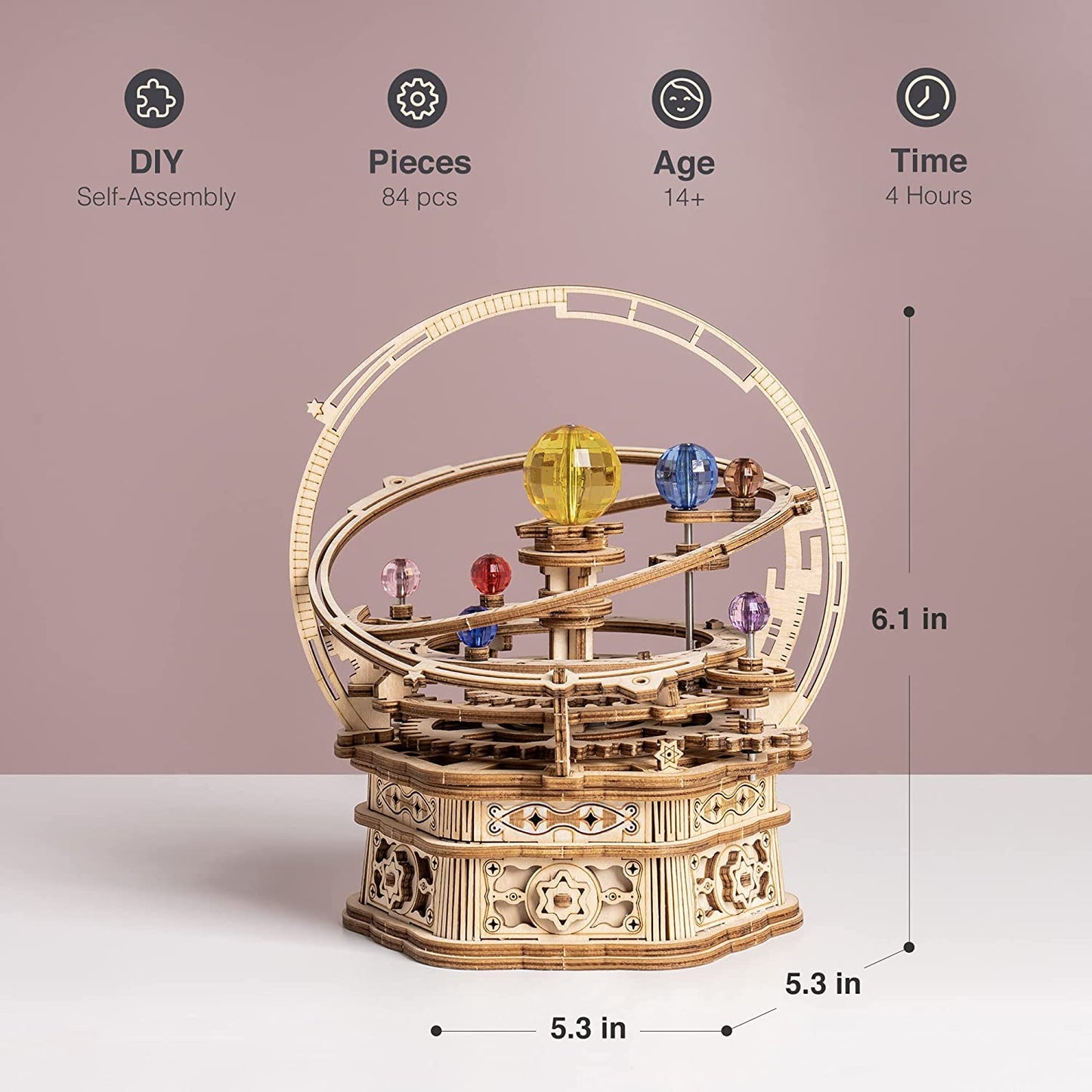 3D Holz Puzzle Rotierende Sternennacht
