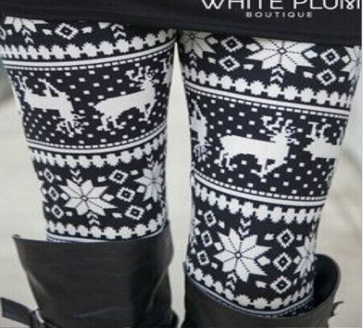 Leggins mit weihnachtlichen Winterlichen Motiven