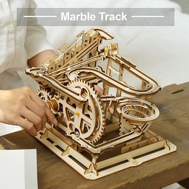 3D Holz Puzzle Kugelbahn