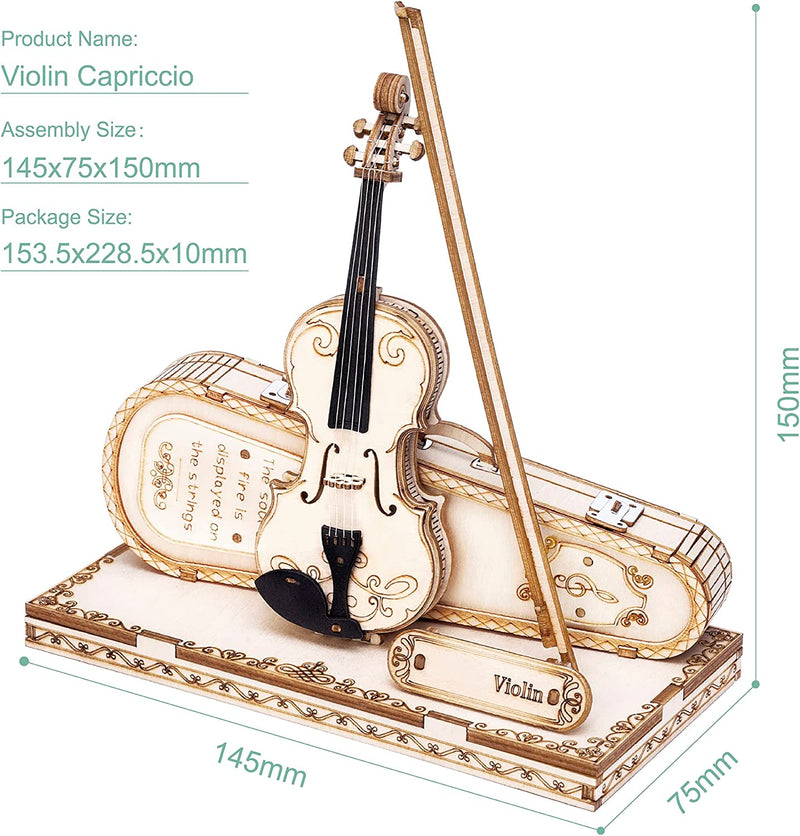 3D Holz Puzzle Violine