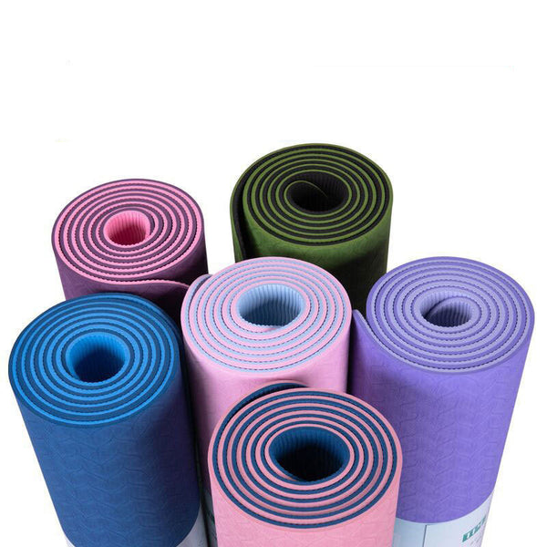 Yoga Matte Zwei-Farbe 6Mm Haltung Linie Yoga Matte Fitness Matte