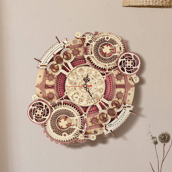 3D Holz Puzzle Zodiac Wanduhr    