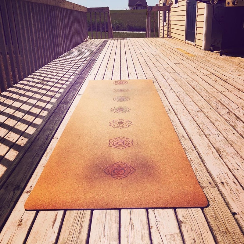 7 Chakra Kork Yoga Matte