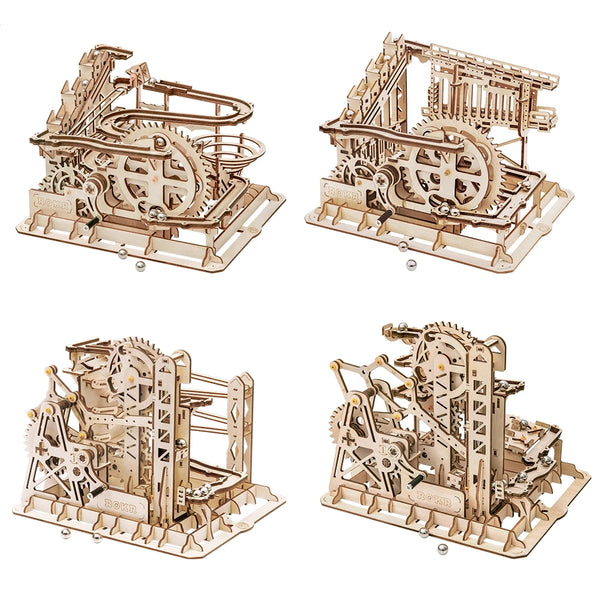 3D Holz Puzzle Kugelbahn