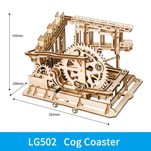 3D Holz Puzzle Kugelbahn