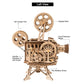 3D Holz Puzzle Hand Kurbel Projektor