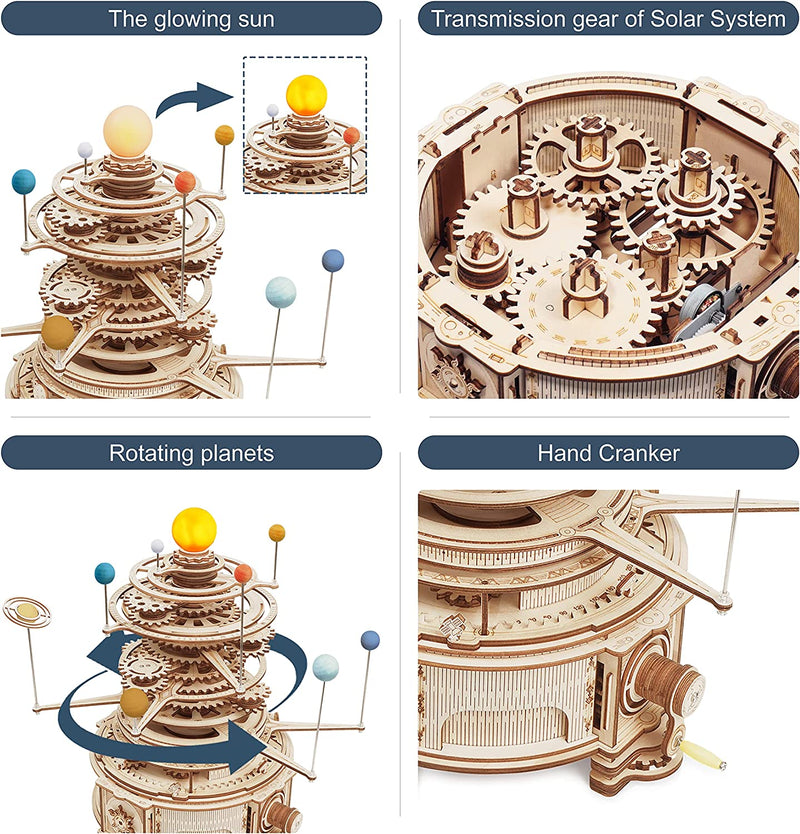 3D Holz puzzle Planeten Karussell       