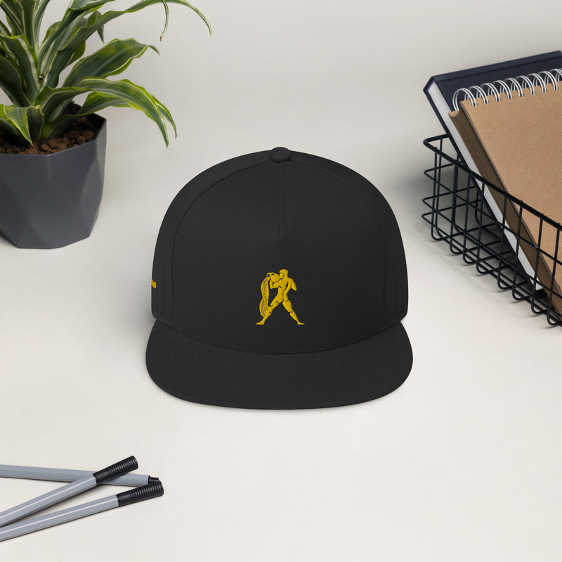 Flat Bill-Cap Aquarius Gold