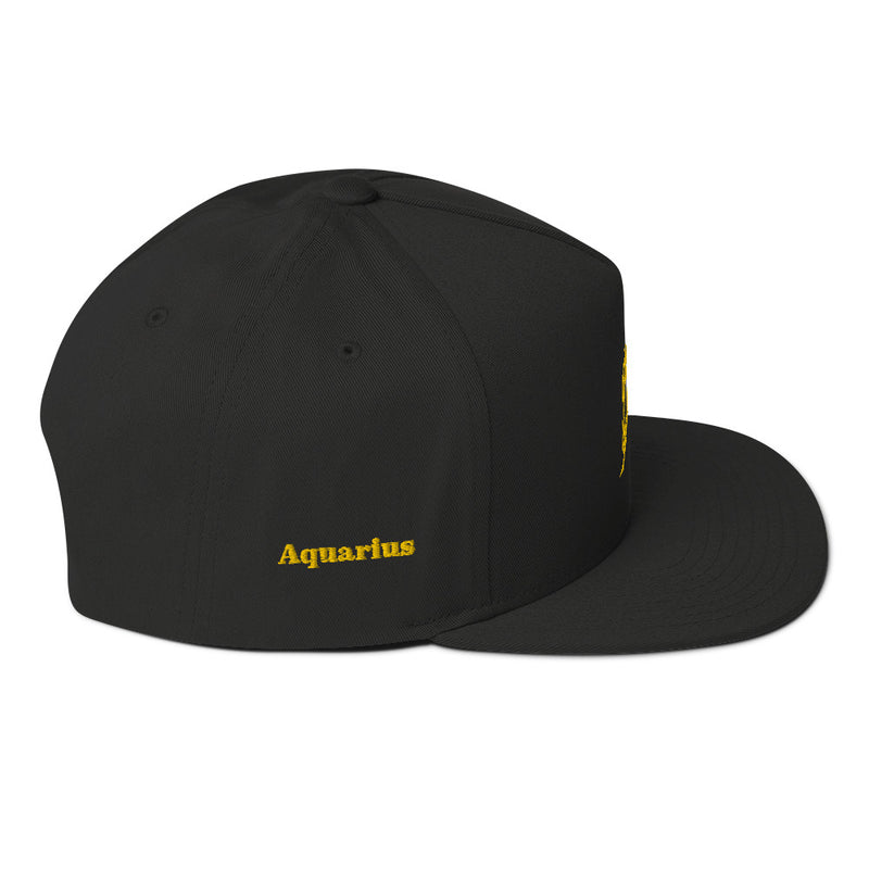 Flat Bill-Cap Aquarius Gold