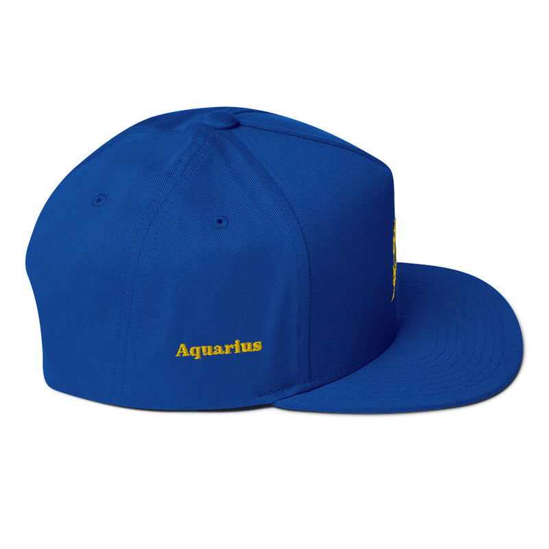 Flat Bill-Cap Aquarius Gold