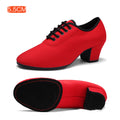 Mid Heel Soft Bottom Oxford Cloth Dancing Shoes