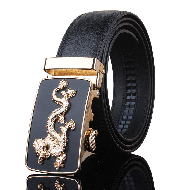 Automatic Buckle Casual Leather Belt