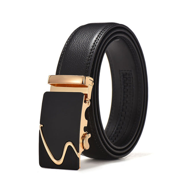 Men's automatic buckle belt