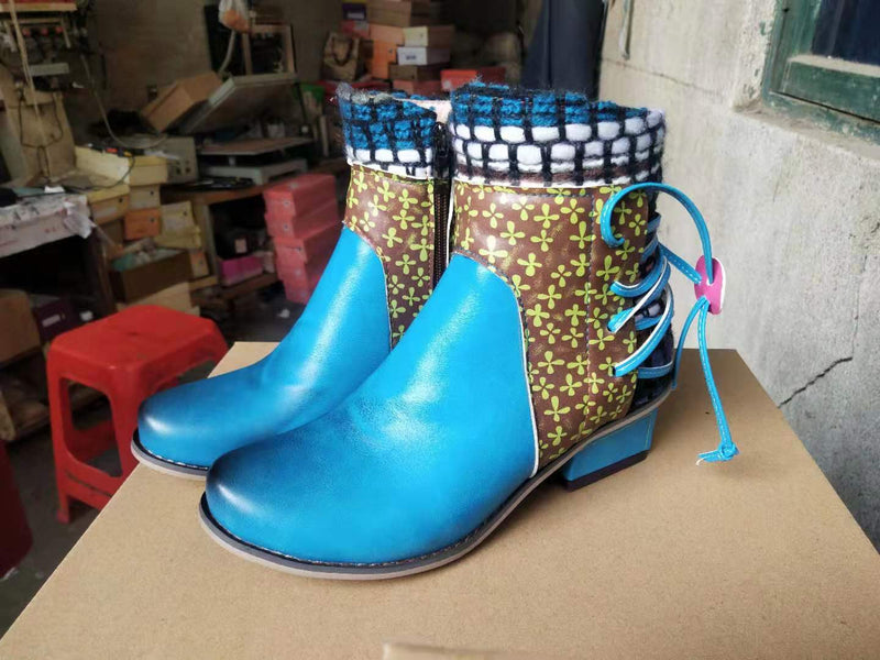 Handmade ethnischen kurze stiefel