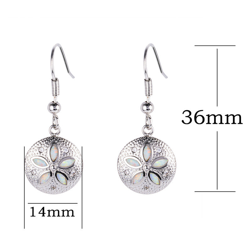 S925 sterling silber blume typ damen anhänger ohrringe