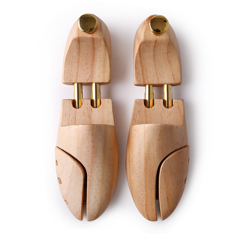 Solid wood shoe