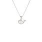 Tiefe meer mutter shell kleine wal S925 sterling silber halskette