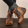 Bohemian lace-up women's boots