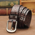 Ladies Fashion Solid Color Hollow Pattern Belt