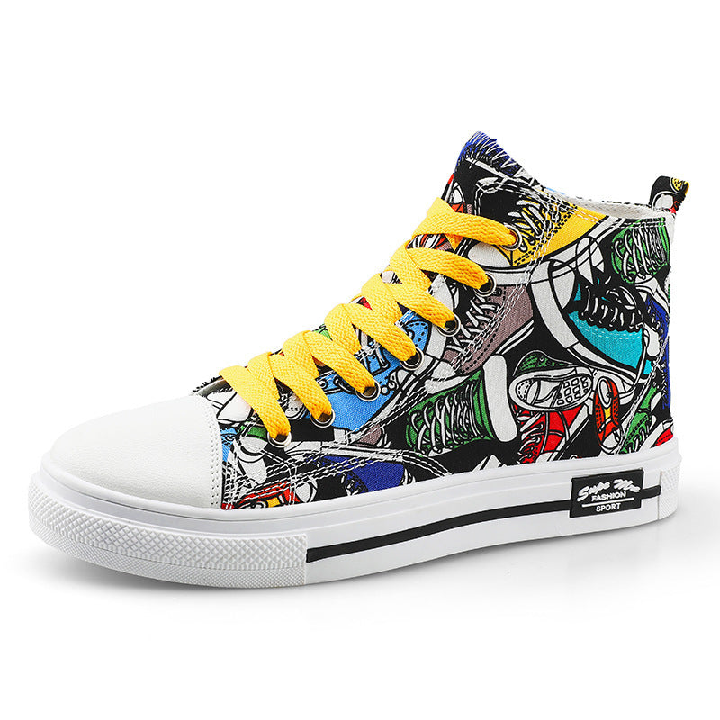 Children's High-Top Canvas Shoes