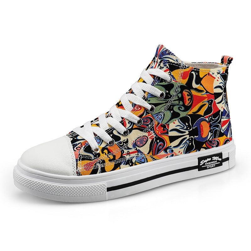 Children's High-Top Canvas Shoes