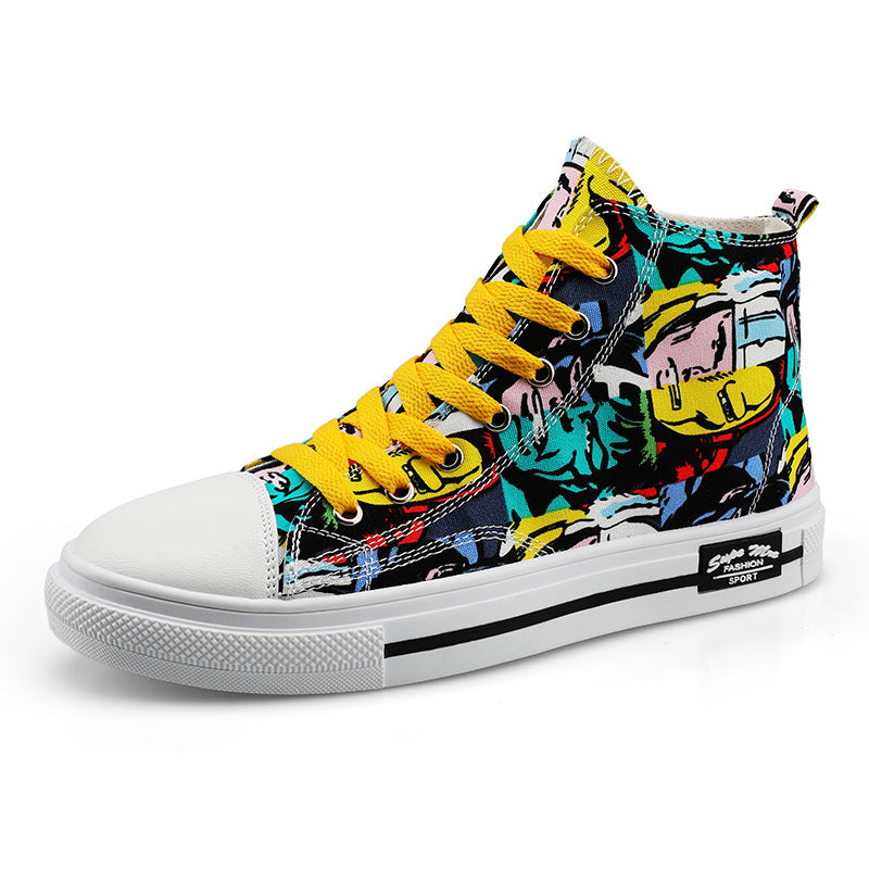 Children's High-Top Canvas Shoes