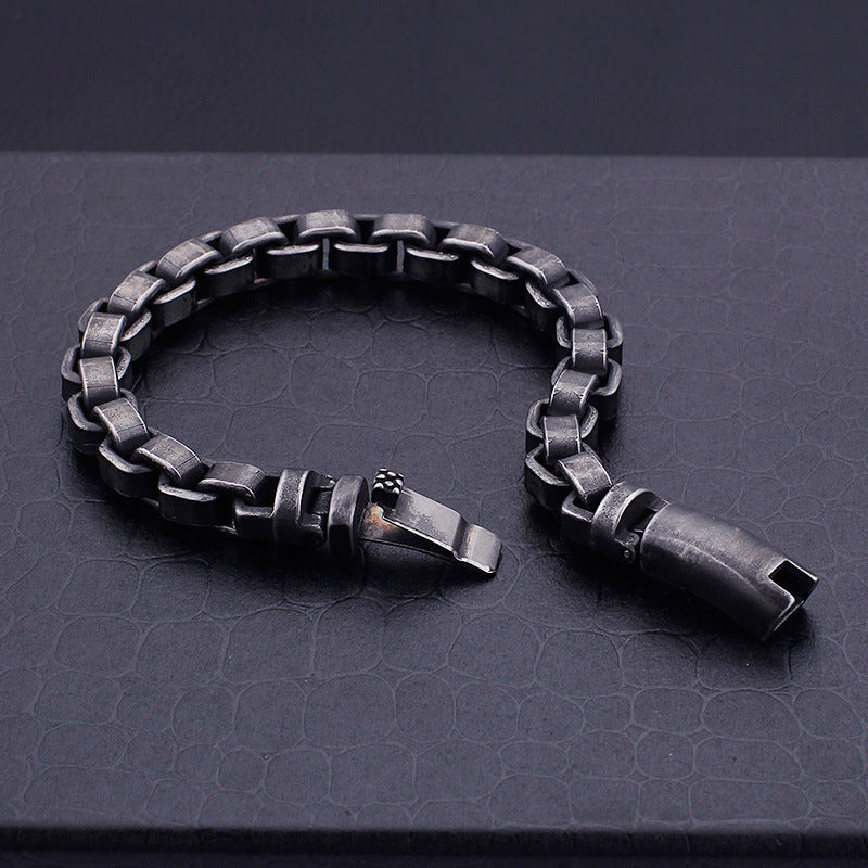 Fashion Titanium Steel Bracelet Casting Personality Trendy Men'