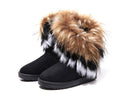 winter pelz einem baumwolle stiefel nachahmung fuchs pelz kaninchen fe