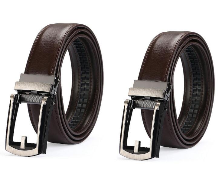 Belt Men's Comfort Click Fake Pin Buckle Men's Leather Belt