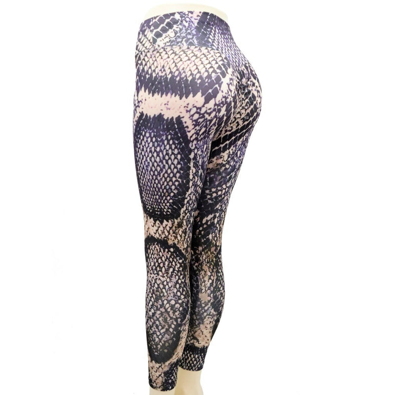 Snake print yoga pants