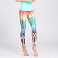 Colorful cropped yoga pants