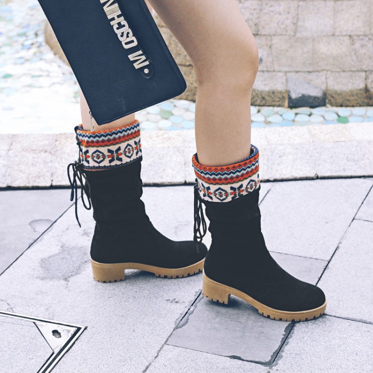 Round toe boots