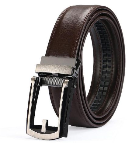 Belt Men's Comfort Click Fake Pin Buckle Men's Leather Belt