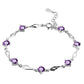 Frauen Sterling Silber Kristall Armband