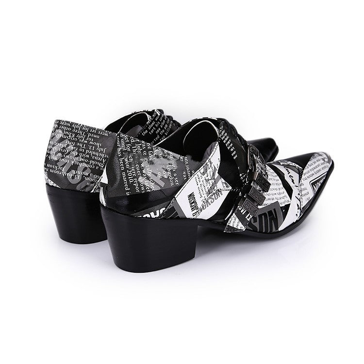 Cowhide Buckle Breathable Lace-