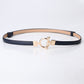Coat Decorated Leather Belt