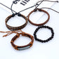 Believe Suit Men's Leather Bracelet