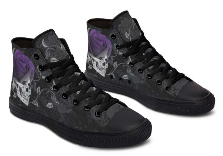 Printed Couple High-top Canvas Shoes