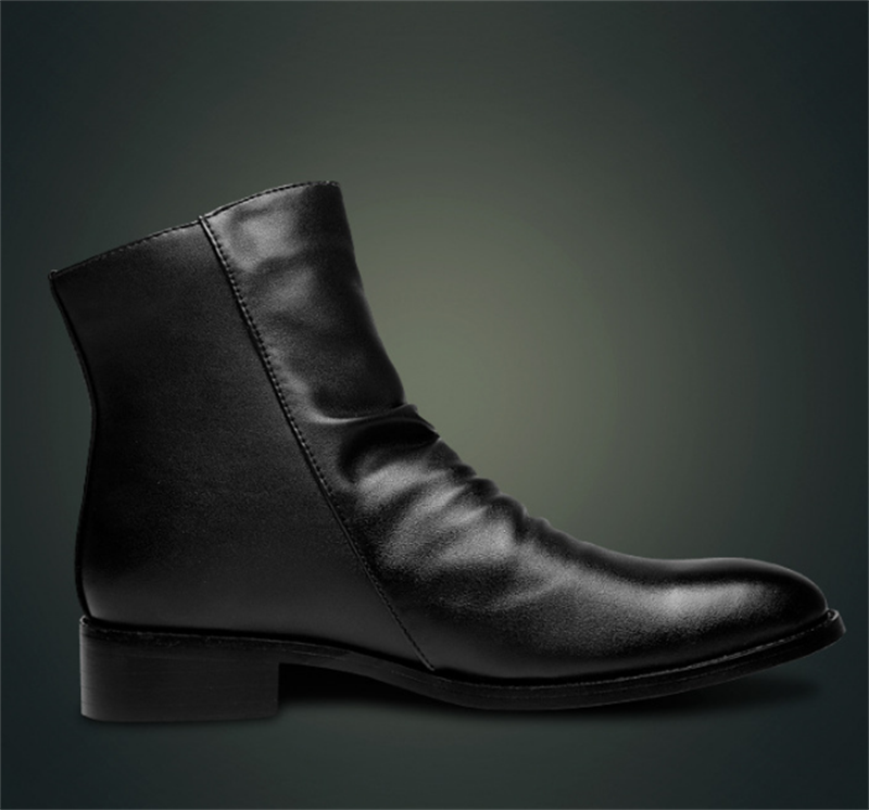 Shoes Warm Pointed Toe Leather Men'