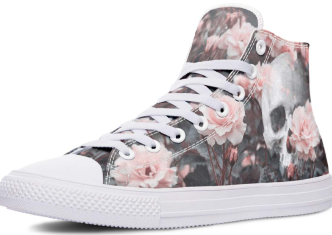 Printed Couple High-top Canvas Shoes