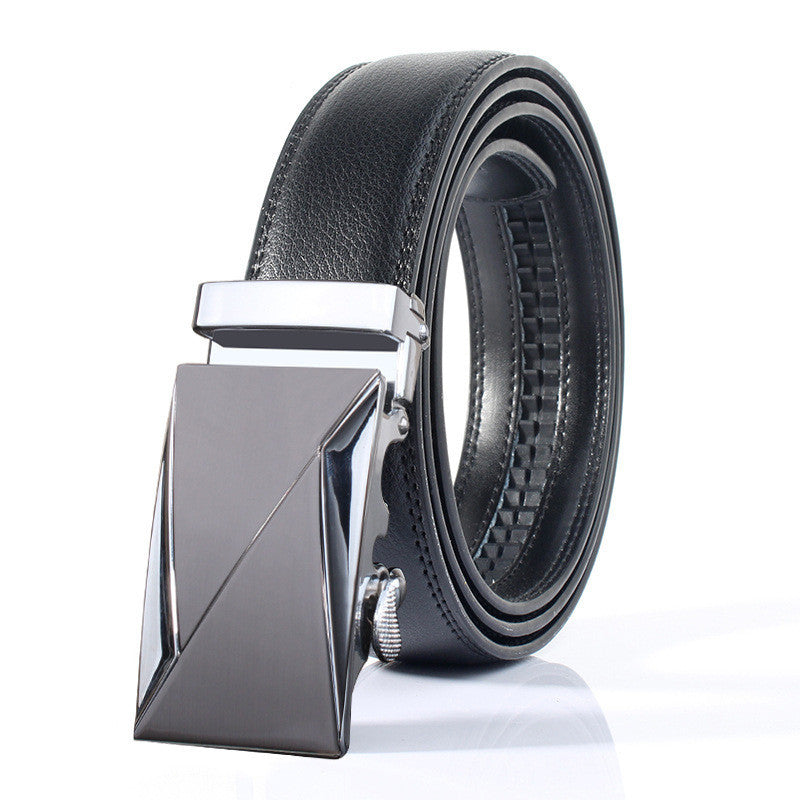 Automatic Buckle Casual Leather Belt