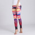 Colorful cropped yoga pants