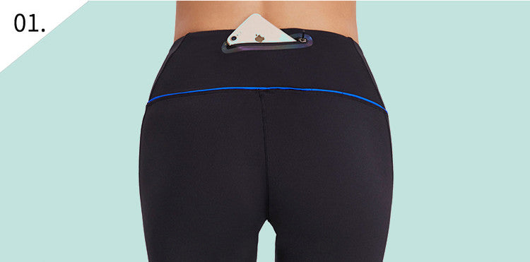 High-taille dünne high-stretch yoga hosen