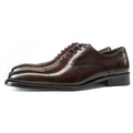 Cowhide British Style Brock Oxford Shoes Men