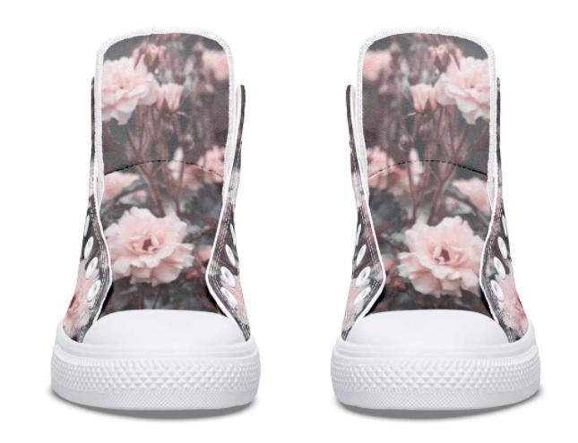 Printed Couple High-top Canvas Shoes