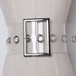 Plastic PVC Full Transparent Women's Wide Belt